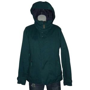 Burton Coat Snow Jacket Snowboarding Jet Set Green DryRide Gorpcore Hood Ski S